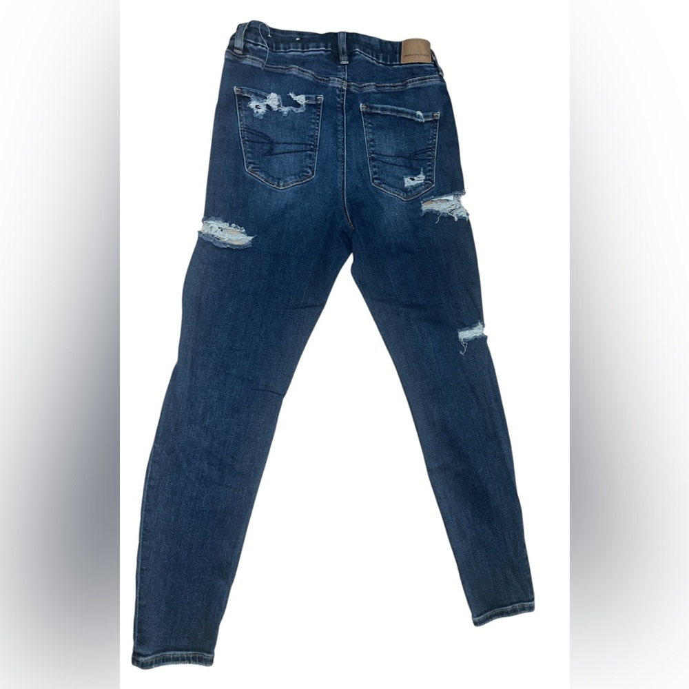 American Eagle Outfitters Deep Blue Jeans - Picture 3 of 5